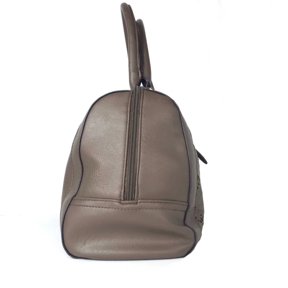 Brown‎ Laser Cut Satchel Bag